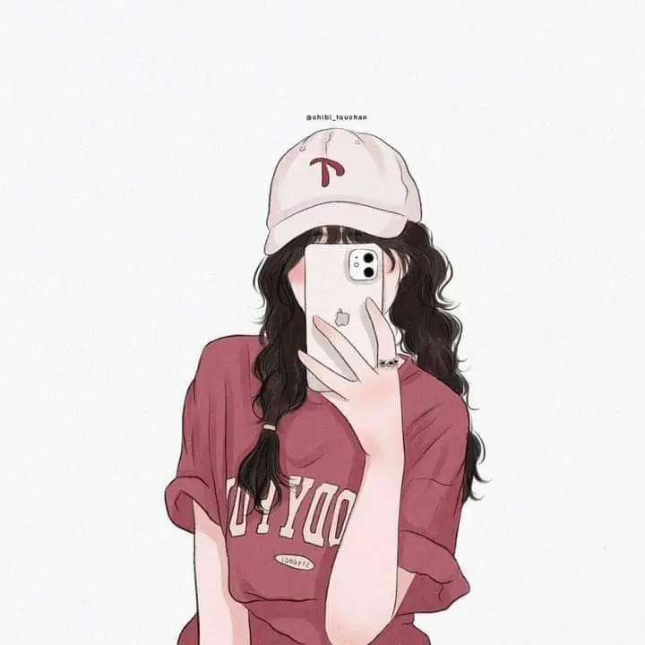 Ảnh avatar đẹp anime cầm điện thoại che mặt: Bộ sưu tập 100 hình ảnh ấn tượng 12