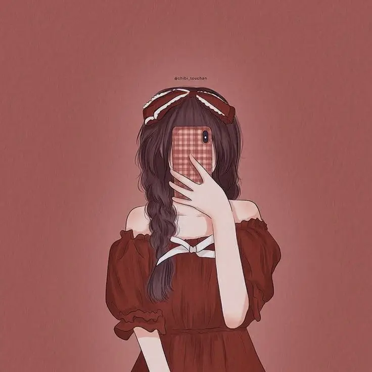 Ảnh avatar đẹp anime cầm điện thoại che mặt: Bộ sưu tập 100 hình ảnh ấn tượng 50