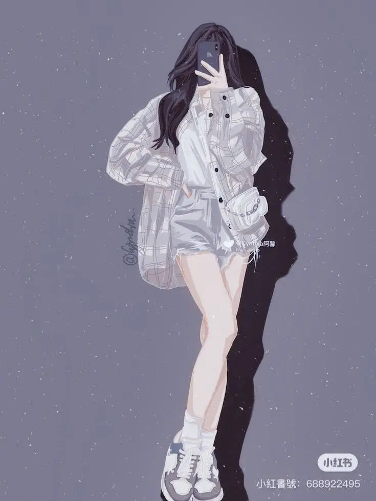 Ảnh avatar đẹp anime cầm điện thoại che mặt: Bộ sưu tập 100 hình ảnh ấn tượng 64