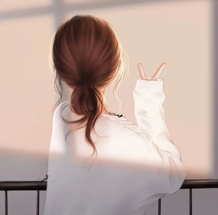 Ảnh Cô Gái Buồn Quay Lưng Anime Thơ Mộng 3