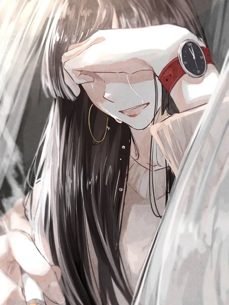 Ảnh Cô Gái Buồn Quay Lưng Anime Thơ Mộng 11