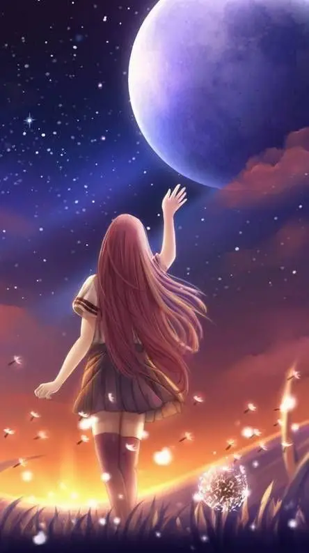 Ảnh Cô Gái Buồn Quay Lưng Anime Thơ Mộng 47