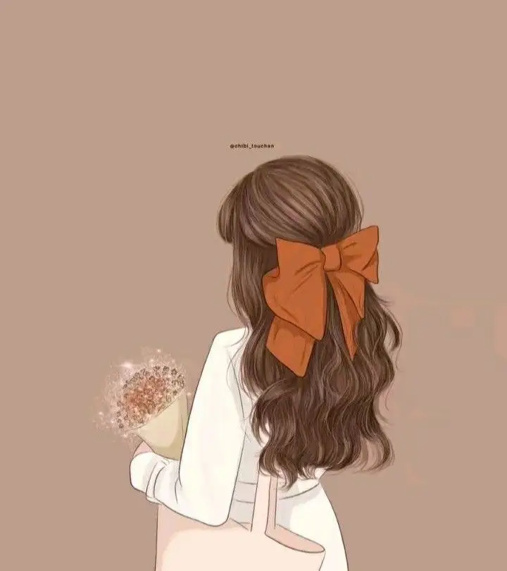 Ảnh Cô Gái Cầm Hoa Che Mặt Anime Đầy Nghệ Thuật 23