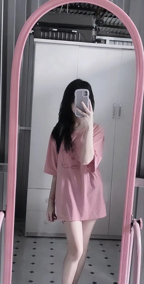 Ảnh Gái Chụp Trước Gương Che Mặt - Ý Tưởng Chụp Hình 53