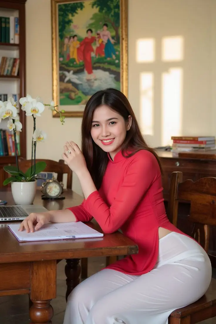 Ảnh Gái Xinh Mặc Áo Dài - Bộ Sưu Tập 50 Hình Ảnh Đẳng Cấp 7