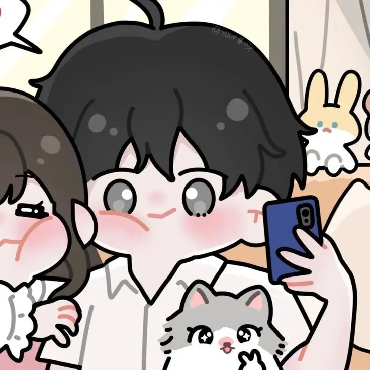Hình Ảnh Avatar Cặp Đôi Anime Chibi Cute 11