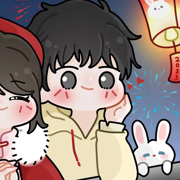 Hình Ảnh Avatar Cặp Đôi Anime Chibi Cute 27