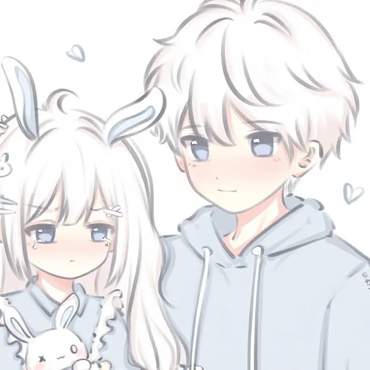 Hình Ảnh Avatar Cặp Đôi Anime Chibi Cute 47