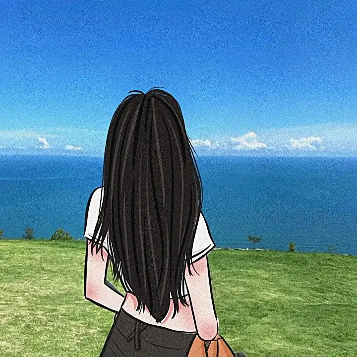 Avatar Cô Gái Buồn Quay Lưng Anime - Hình Ảnh Gợi Cảm 4