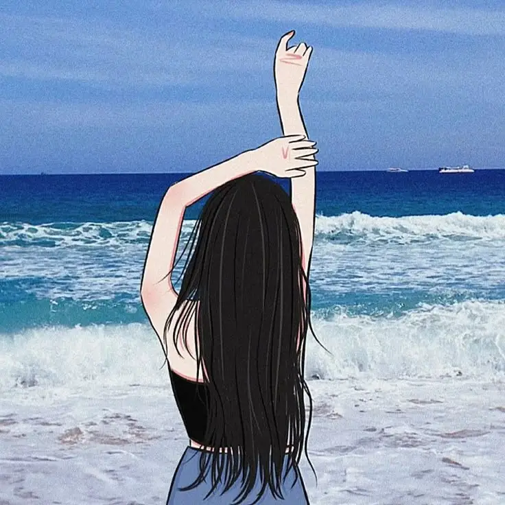 Avatar Cô Gái Buồn Quay Lưng Anime - Hình Ảnh Gợi Cảm 10