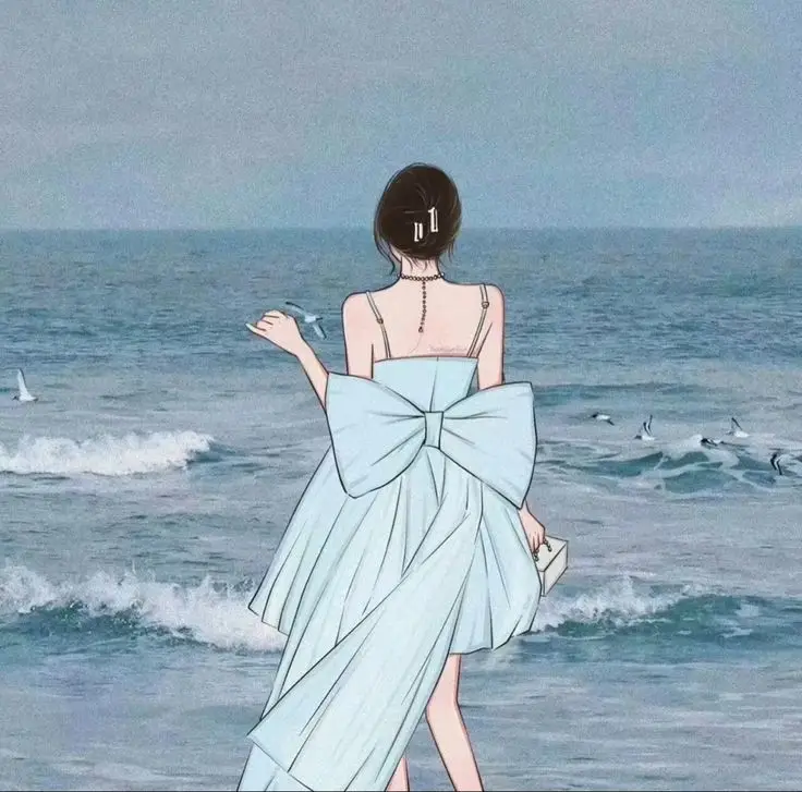 Avatar Cô Gái Buồn Quay Lưng Anime - Hình Ảnh Gợi Cảm 20