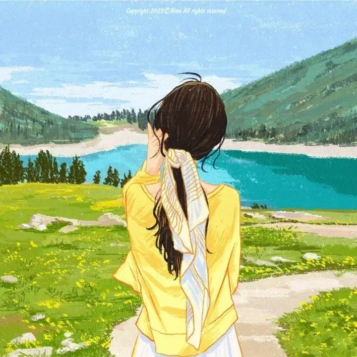 Avatar Cô Gái Buồn Quay Lưng Anime - Hình Ảnh Gợi Cảm 24