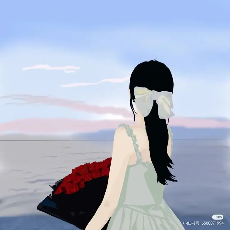 Avatar Cô Gái Buồn Quay Lưng Anime - Hình Ảnh Gợi Cảm 33