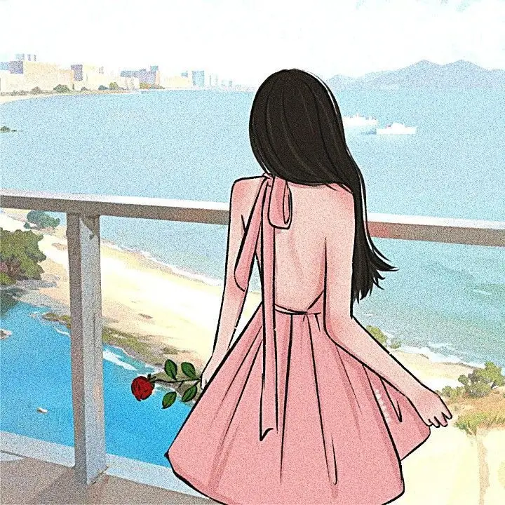 Avatar Cô Gái Buồn Quay Lưng Anime - Hình Ảnh Gợi Cảm 43