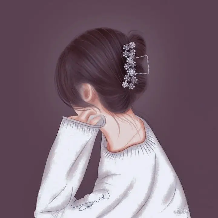 Avatar Cô Gái Buồn Quay Lưng Anime - Hình Ảnh Gợi Cảm 59