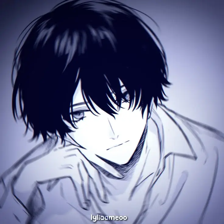 Avatar Anime Nam Trắng Đen Đặc Sắc 39