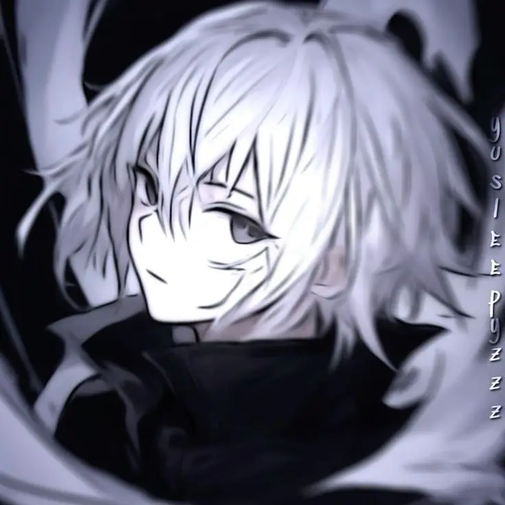 Avatar Anime Nam Trắng Đen Đặc Sắc 58