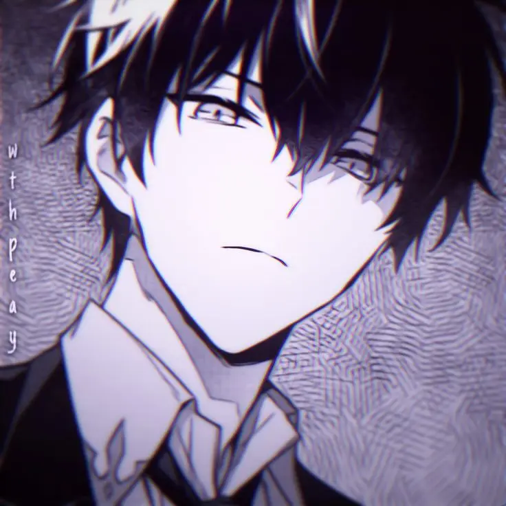 Avatar Anime Nam Trắng Đen Đặc Sắc 61