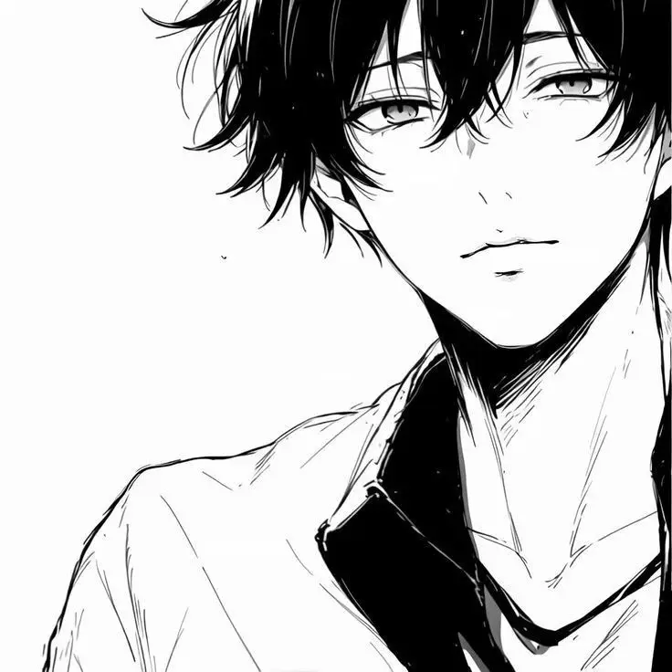 Avatar Anime Nam Trắng Đen Đặc Sắc 67