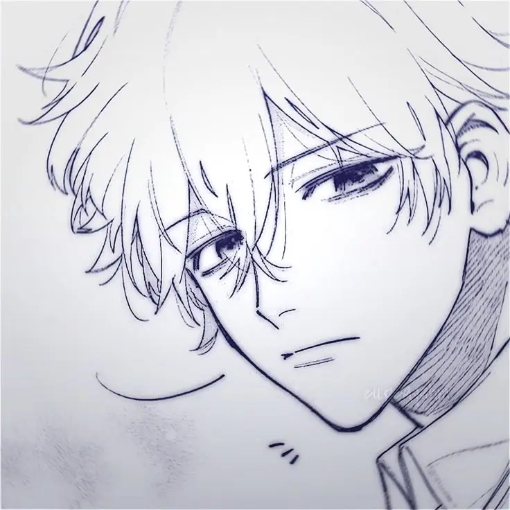 Avatar Anime Nam Trắng Đen Đặc Sắc 68