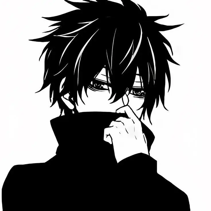 Avatar Anime Nam Trắng Đen Đặc Sắc 72
