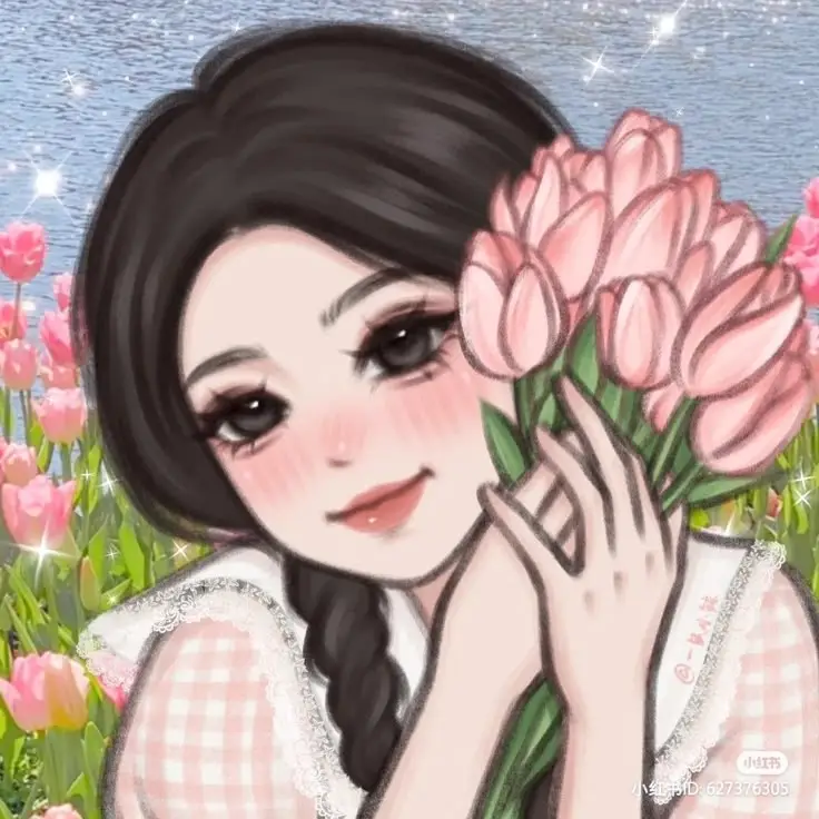Avatar Cô Gái Cầm Hoa - Bộ Ảnh Độc Đáo 47