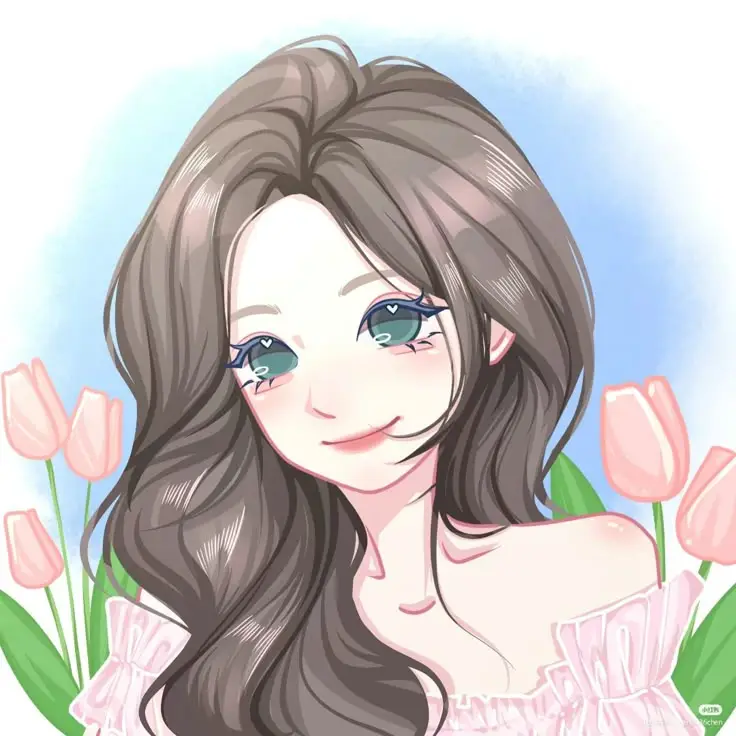 Avatar Cô Gái Cầm Hoa - Bộ Ảnh Độc Đáo 48