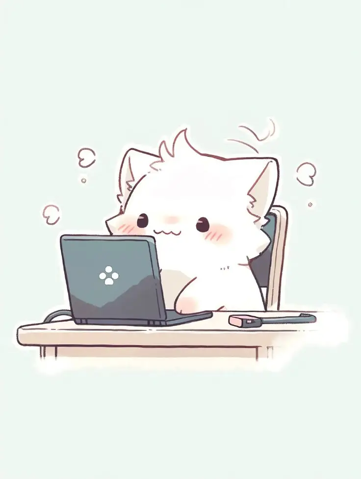 Avatar cute mèo chibi mập, đáng yêu và dễ thương nhất 2