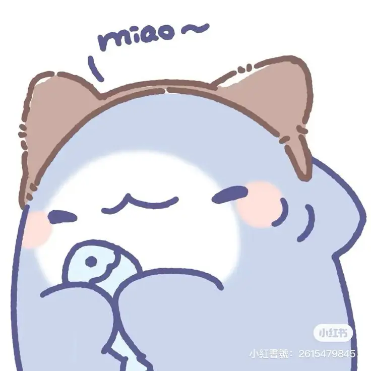 Avatar cute mèo chibi mập, đáng yêu và dễ thương nhất 6
