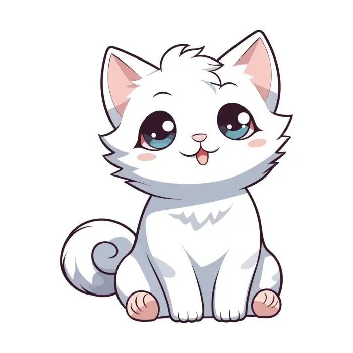 Avatar cute mèo chibi mập, đáng yêu và dễ thương nhất 13