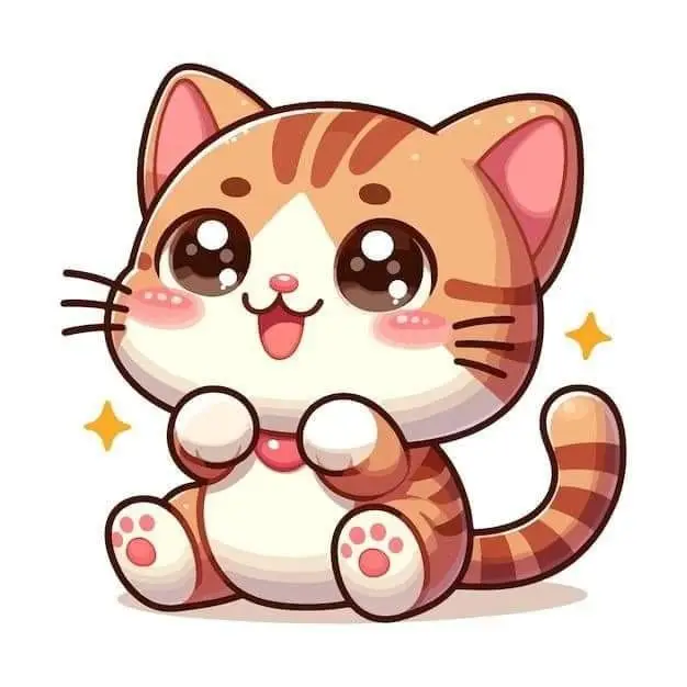 Avatar cute mèo chibi mập, đáng yêu và dễ thương nhất 15
