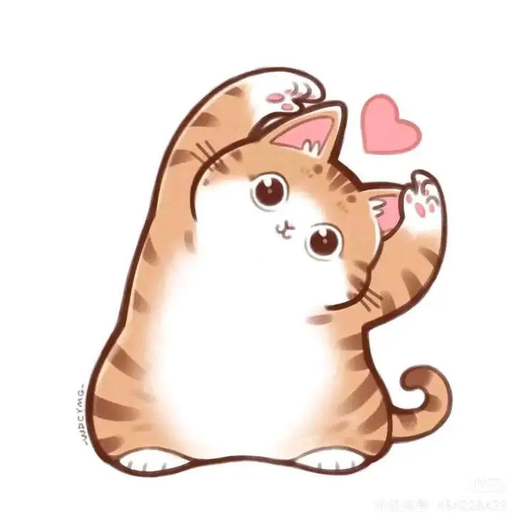 Avatar cute mèo chibi mập, đáng yêu và dễ thương nhất 18