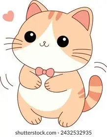 Avatar cute mèo chibi mập, đáng yêu và dễ thương nhất 32