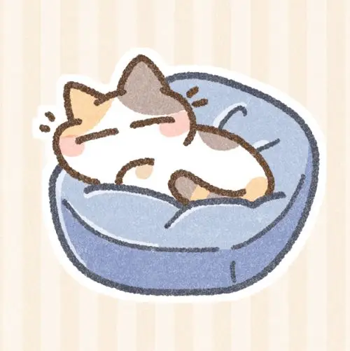 Avatar cute mèo chibi mập, đáng yêu và dễ thương nhất 53
