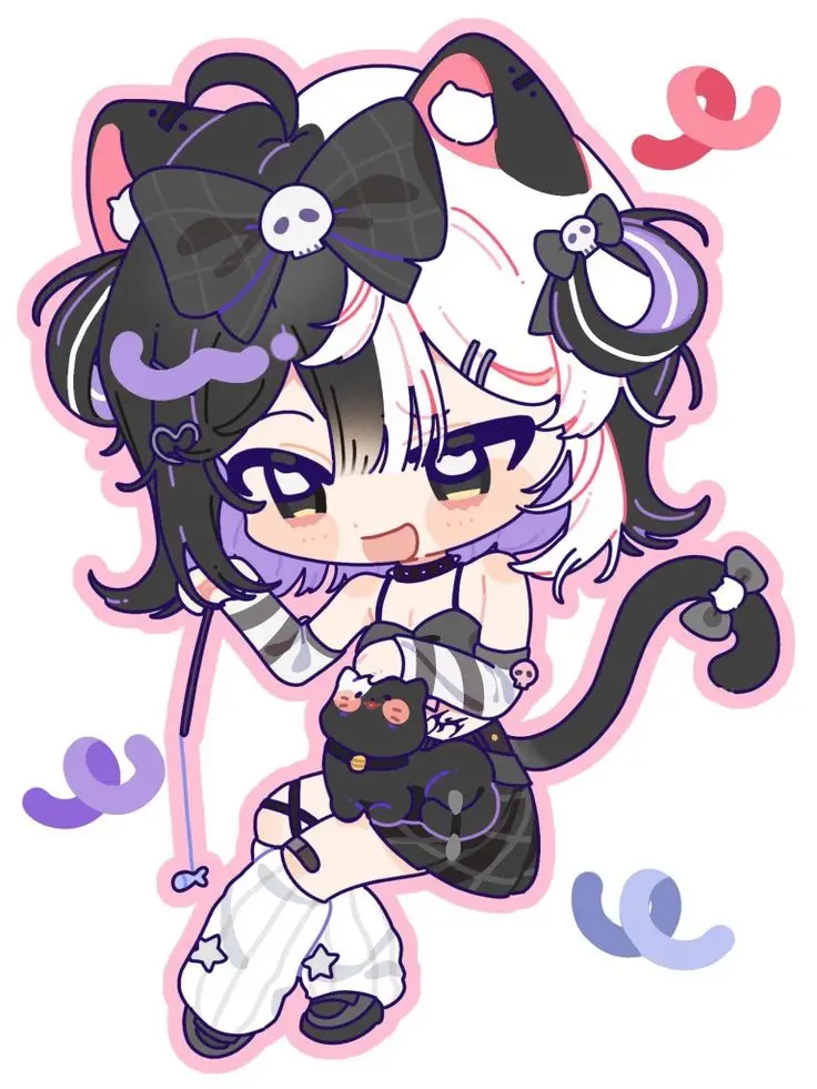 Avatar cute mèo chibi mập, đáng yêu và dễ thương nhất 64