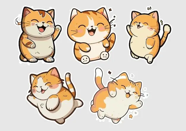 Avatar cute mèo chibi mập, đáng yêu và dễ thương nhất 74