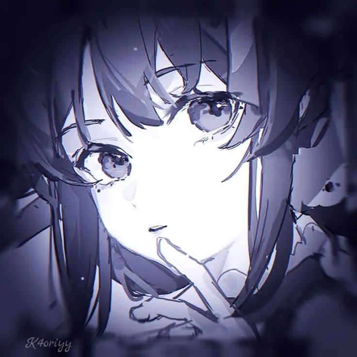 Avatar đẹp ngầu nữ che mặt anime, phong cách độc đáo và chất 31