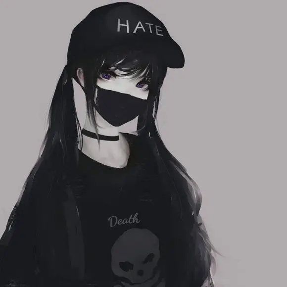 Avatar đẹp ngầu nữ che mặt anime, phong cách độc đáo và chất 43