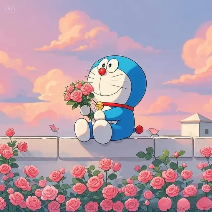 Avatar hình nền Doremon cute cho điện thoại 2