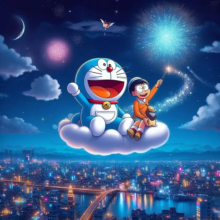 Avatar hình nền Doremon cute cho điện thoại 4