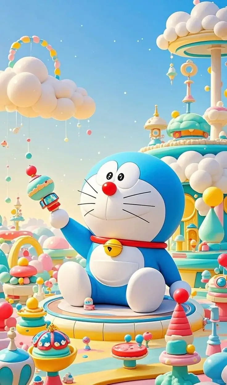 Avatar hình nền Doremon cute cho điện thoại 15