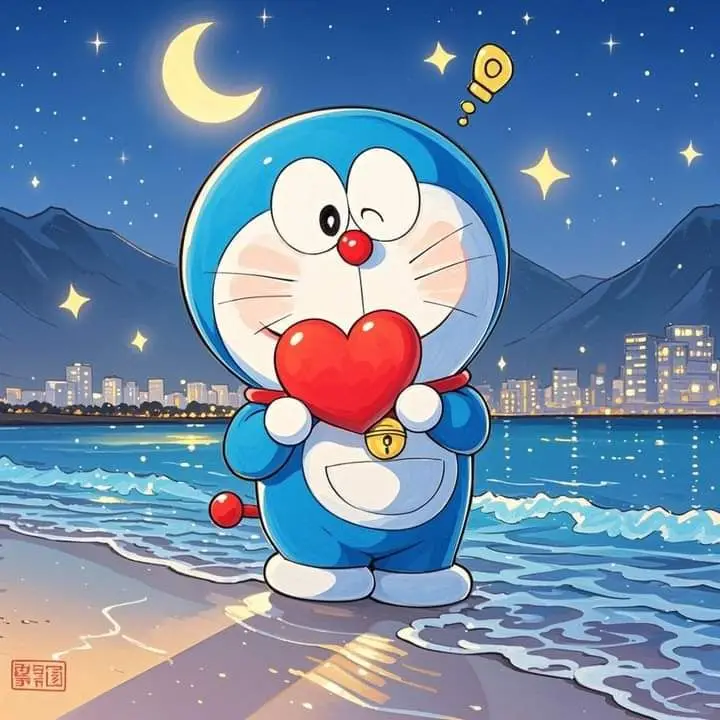 Avatar hình nền Doremon cute cho điện thoại 17