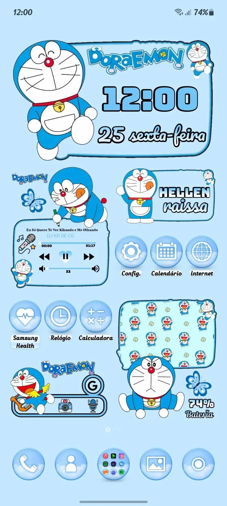 Avatar hình nền Doremon cute cho điện thoại 50