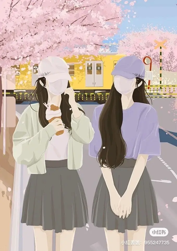 Avatar Đôi Cho Bạn Thân Nữ Cute - Tình Bạn Đẹp Như Mơ 16