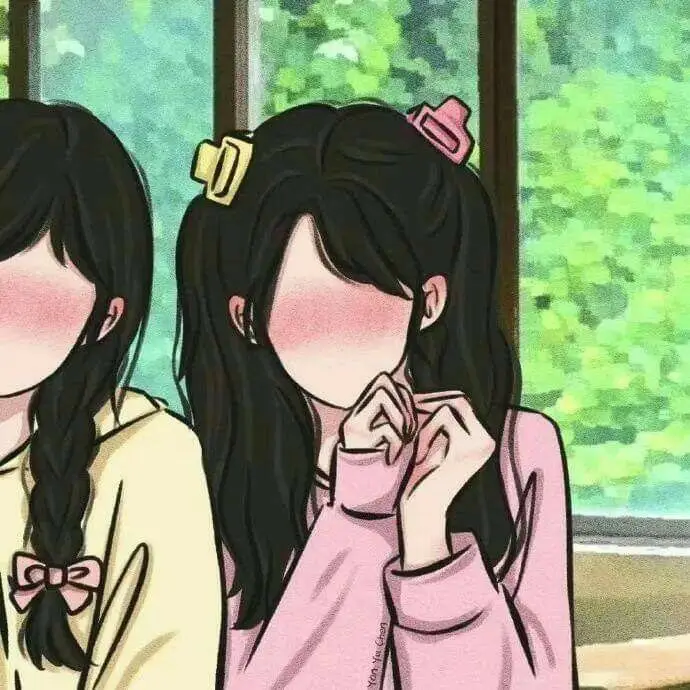 Avatar Đôi Cho Bạn Thân Nữ Cute - Tình Bạn Đẹp Như Mơ 50