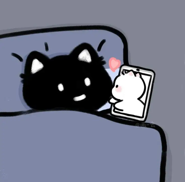 Avatar Đôi Đen Trắng Cute - Bộ Sưu Tập Hình Ảnh Đẹp 75