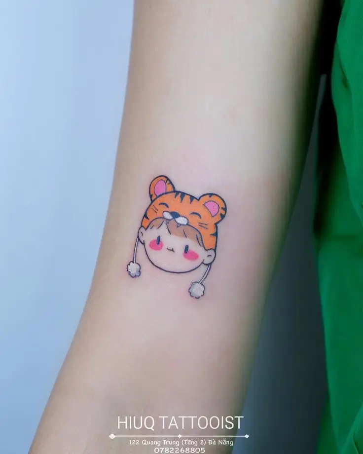 Hình Xăm Con Hổ Cute - Đáng Yêu Nhưng Quyền Lực 48