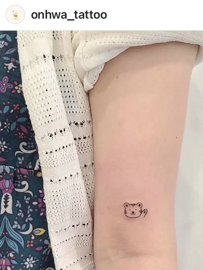 Hình Xăm Con Hổ Cute - Đáng Yêu Nhưng Quyền Lực 70