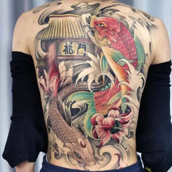 Cá Chép Vượt Vũ Môn Hình Xăm - Ý Nghĩa Và Thiết Kế Độc Đáo 45