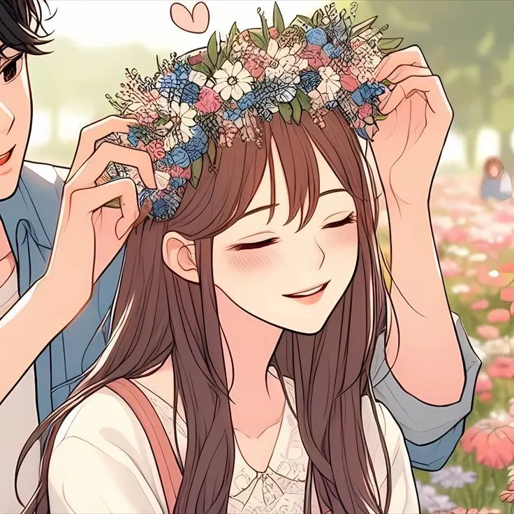 Cặp anime cute avatar đôi, thể hiện tình yêu ngọt ngào 3